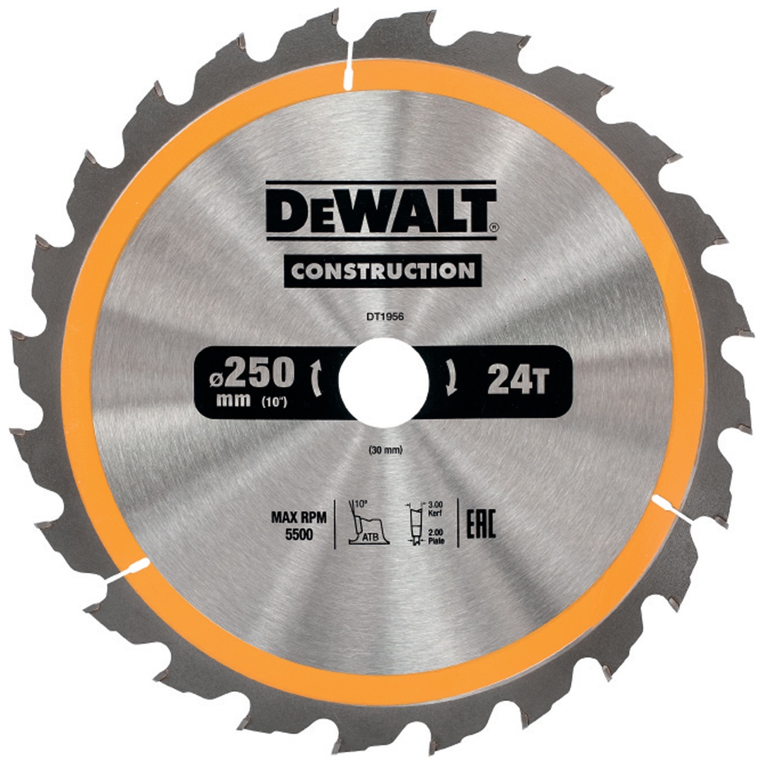 DeWalt Kreissägeblatt stat. 250/30 mm 24WZ