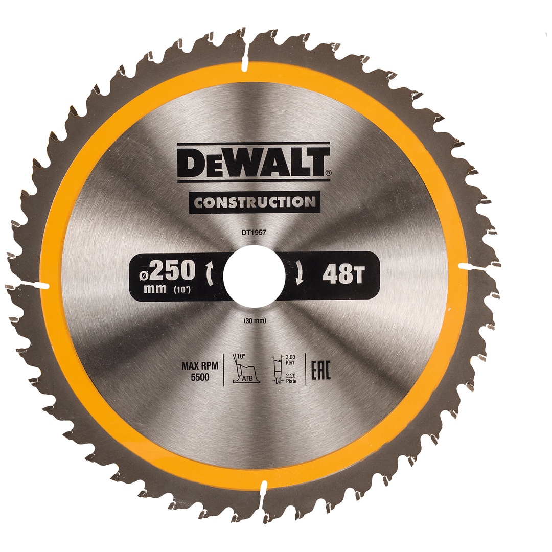 DeWalt Kreissägeblatt stat. 250/30 mm 48WZ