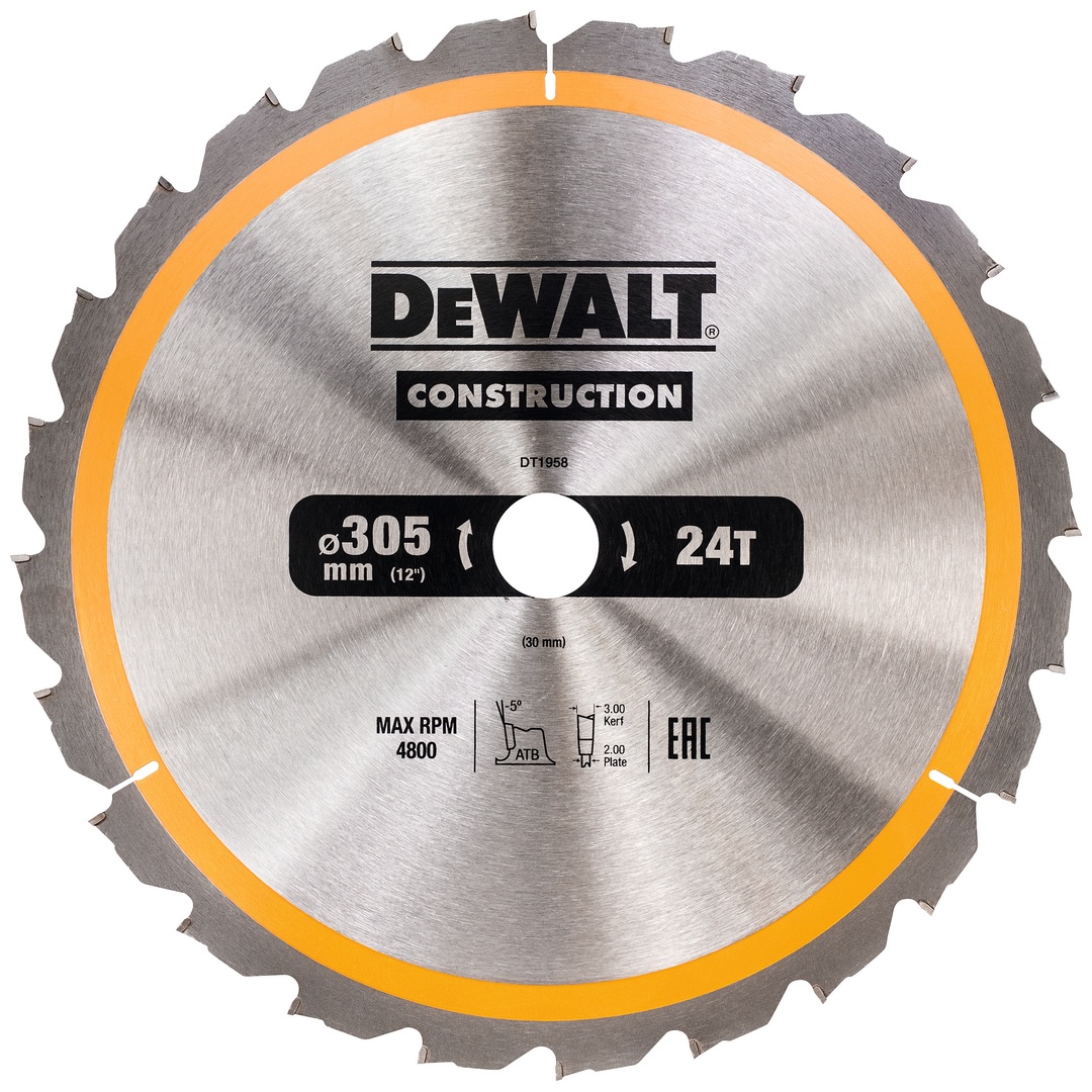 DeWalt Kreissägeblatt stat. 305/30 mm 24WZ