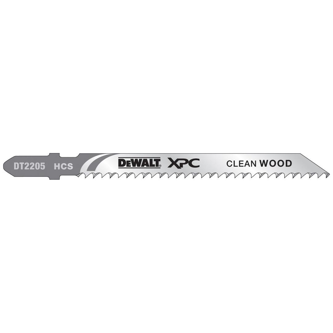 DeWalt Stichsägeblatt HCS Holz bis 30 mm, 5 Stk.