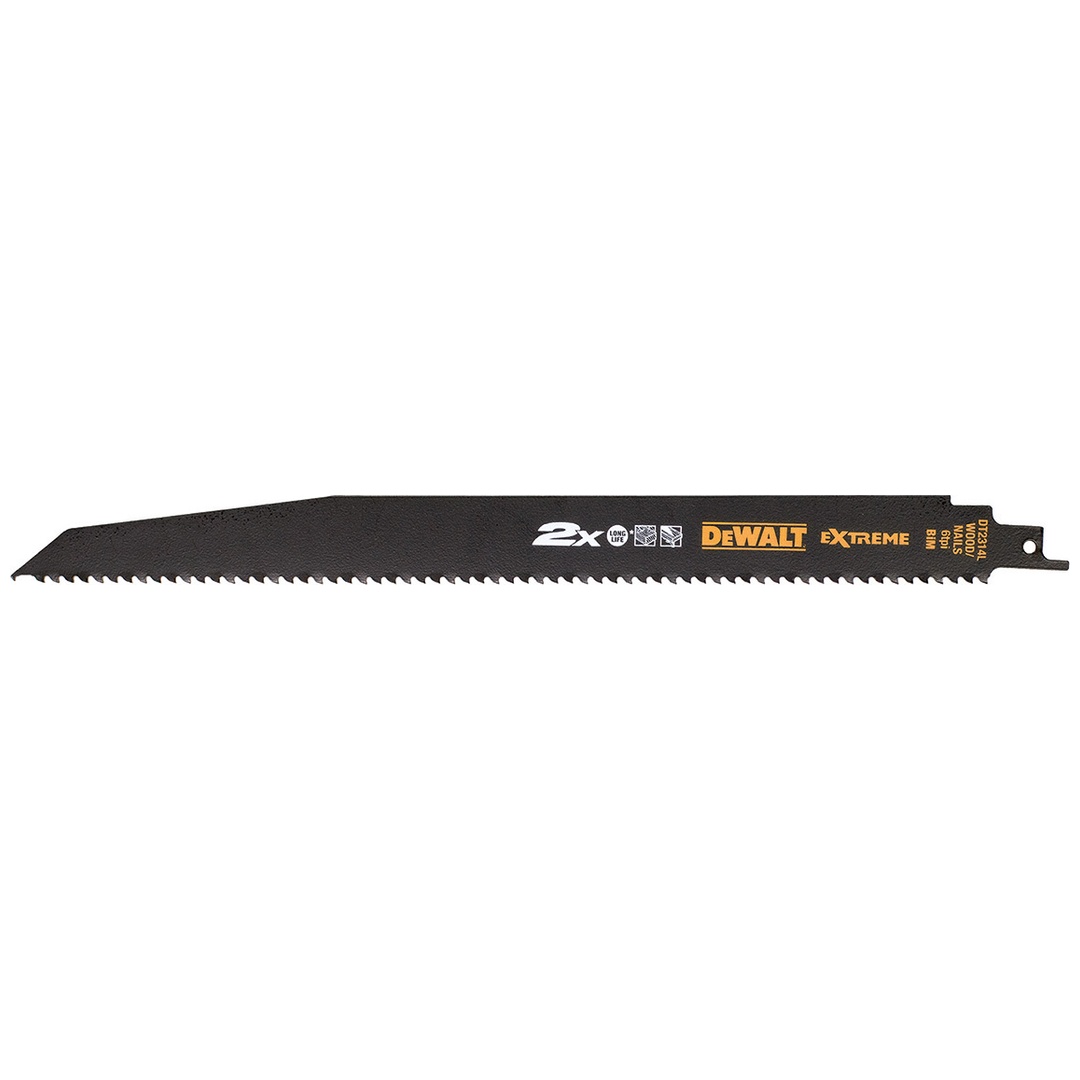 DeWalt Säbelsägeblatt BIM Holz EXTEME 305 mm, 5 Stk.