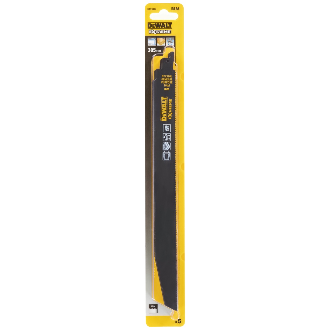 DeWalt Säbelsägeblatt BIM Multi EXTEME 305 mm, 5 Stk.