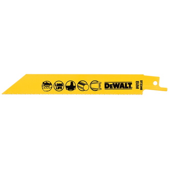 DeWalt Säbelsägeblatt BIM Metall 152 mm 5 Stk.