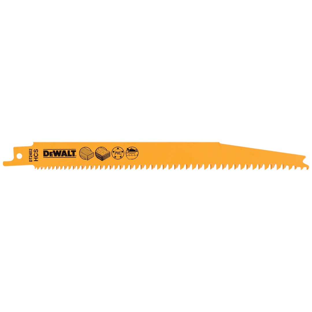 DeWalt Säbelsägeblatt HCS Holz 203 mm, 5 Stk.