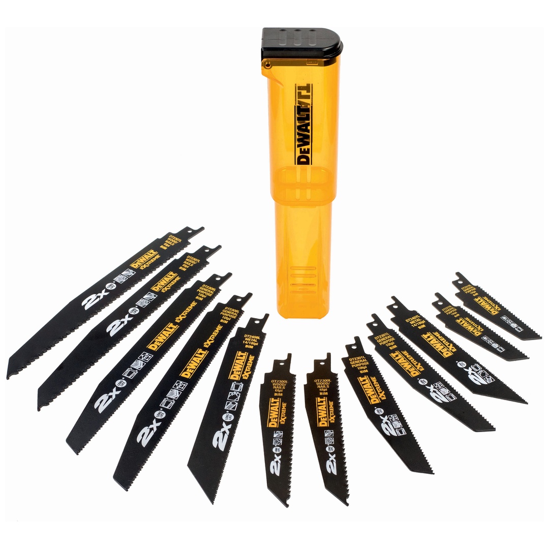 DeWalt Säbelsägeblatt-Set 12-tlg