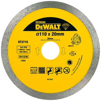 DeWalt Diamanttrennscheibe DWC410 Granit 110 mm