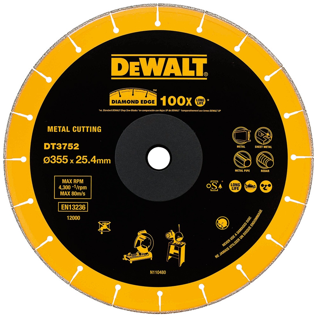 DeWalt Diamanttrennscheibe Metall 355x25,4 mm