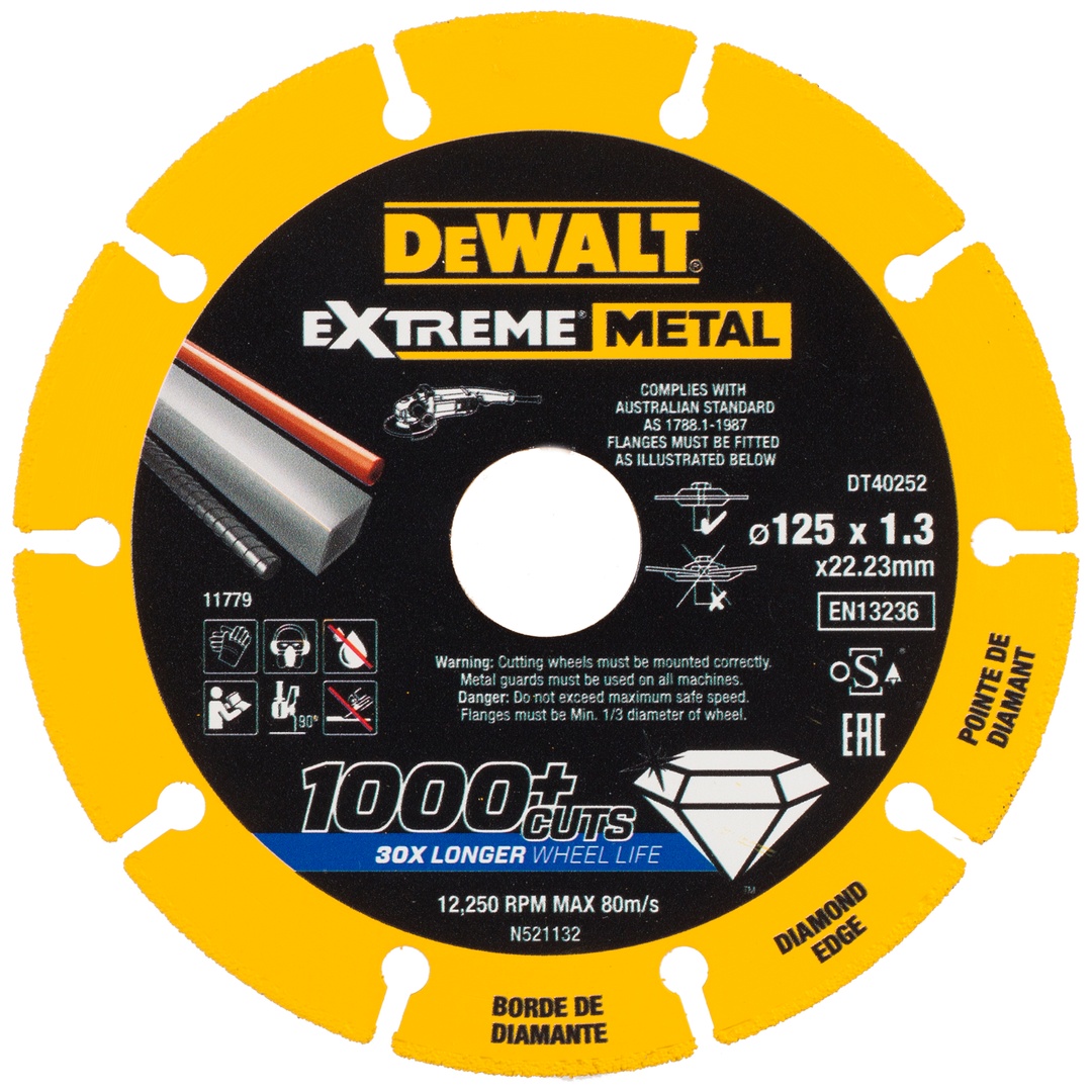 DeWalt Diamanttrennscheibe 125x1,3mm Extreme Metall