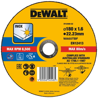 DeWalt Trennscheibe 180x1,6x22,23 mm Inox