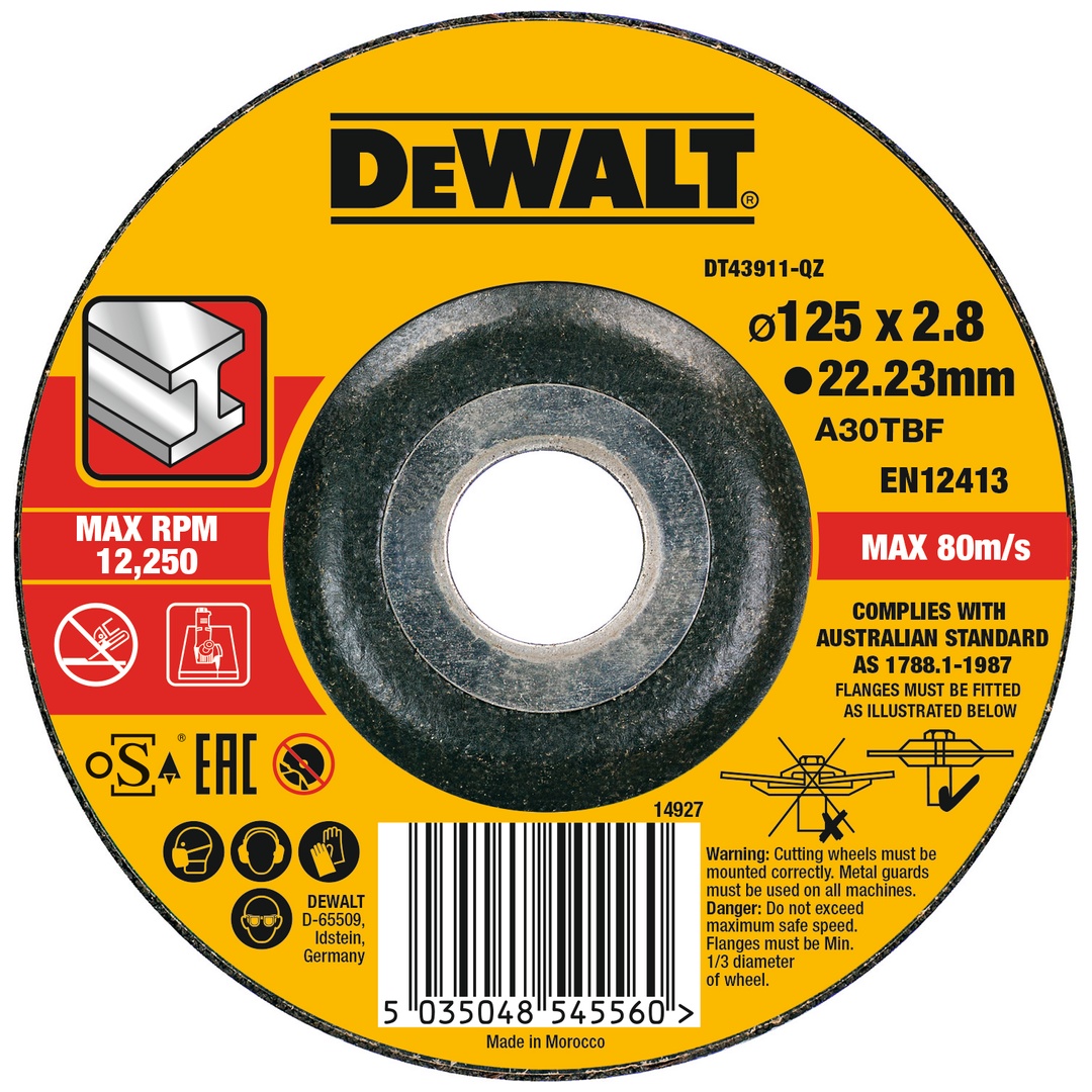 DeWalt Trennscheibe 125x2,8x22,23 mm Metall