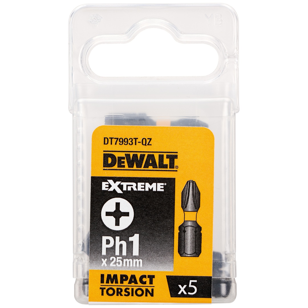 DeWalt Torsion Bit schlagf. Ph1 25 mm, 5 Stk.