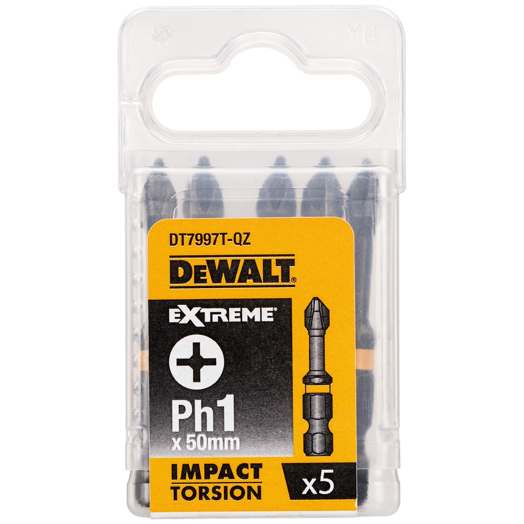 DeWalt Torsion Bit schlagf. Ph1 50 mm, 5 Stk.