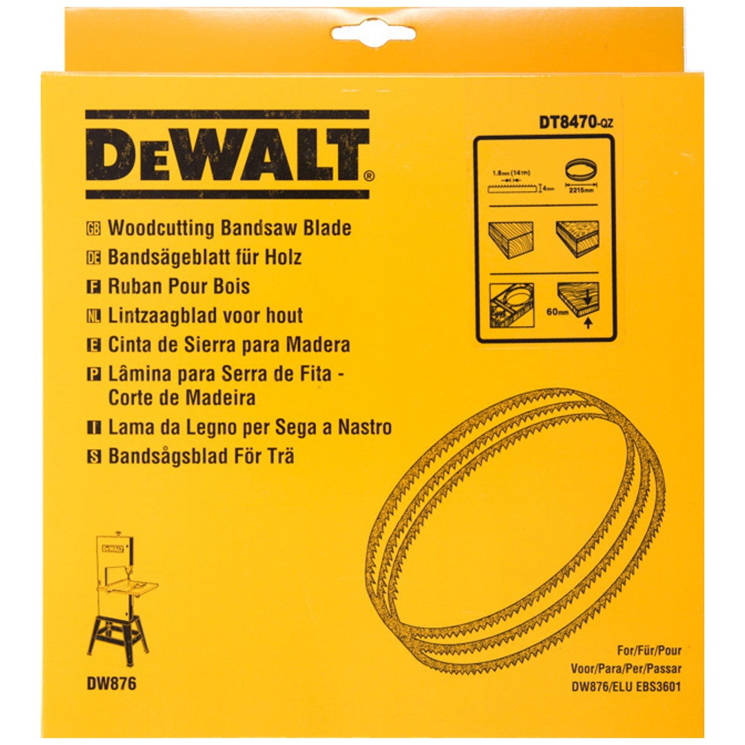 DeWalt Bandsägeblätter 2215x4x0,6 mm 1,8 mm