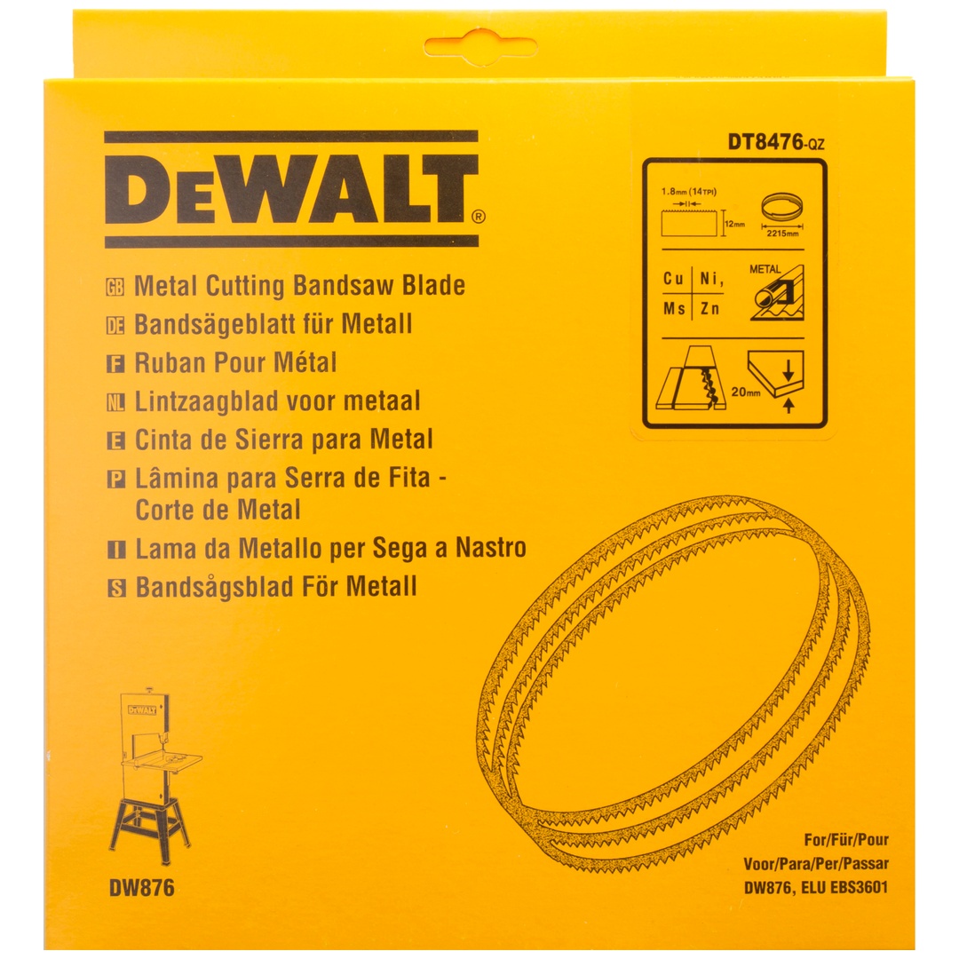 DeWalt Bandsägeblätter 2215x12x0,6 mm 1,8 mm