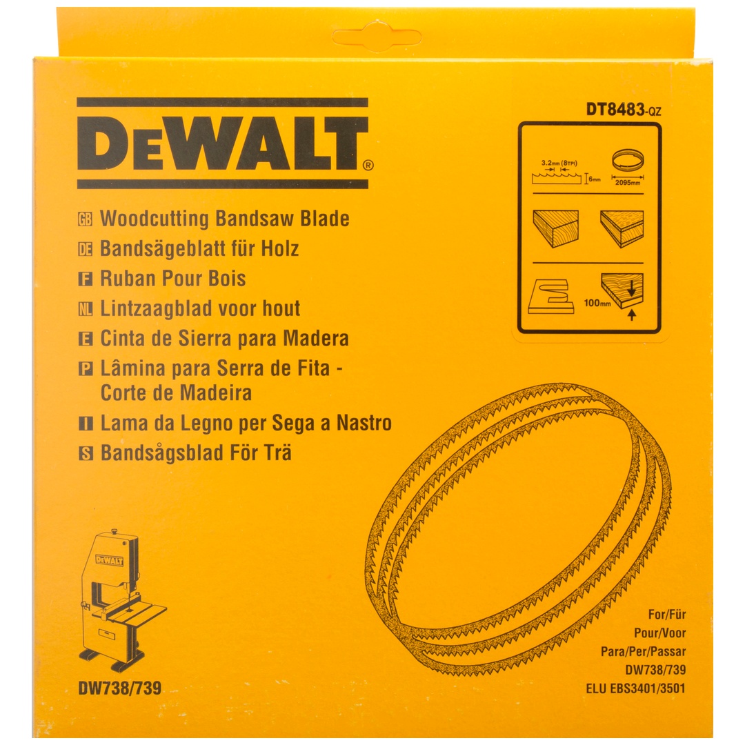 DeWalt Bandsägeblätter 2095x6x0,6 mm 3,2 mm