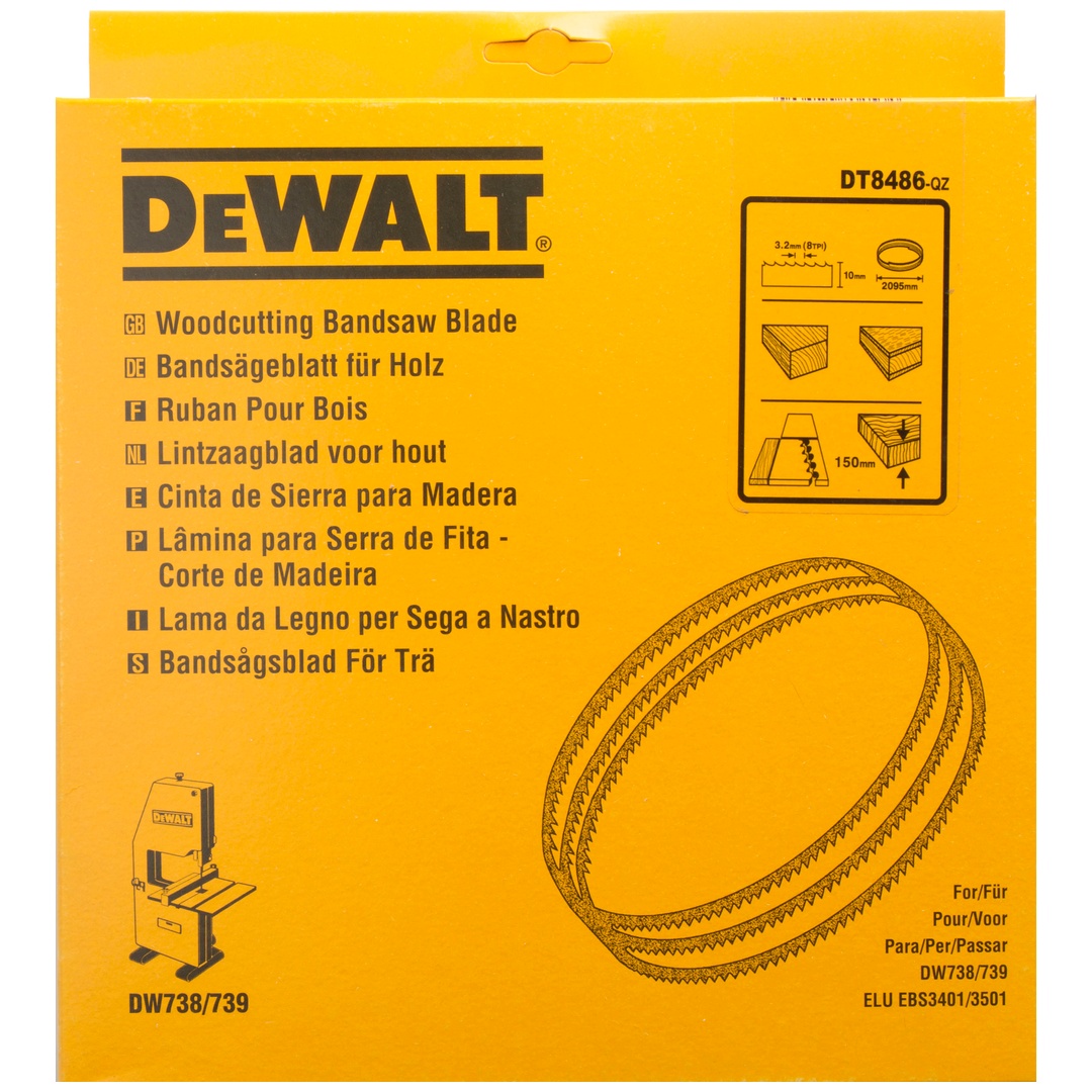 DeWalt Bandsägeblätter 2095x10x0,6 mm 3,2 mm