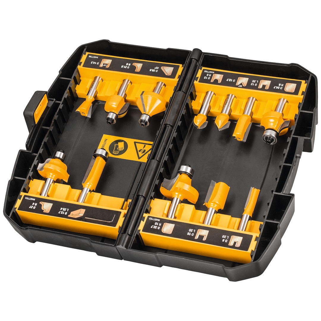 DeWalt Fräser-Set 12-tlg
