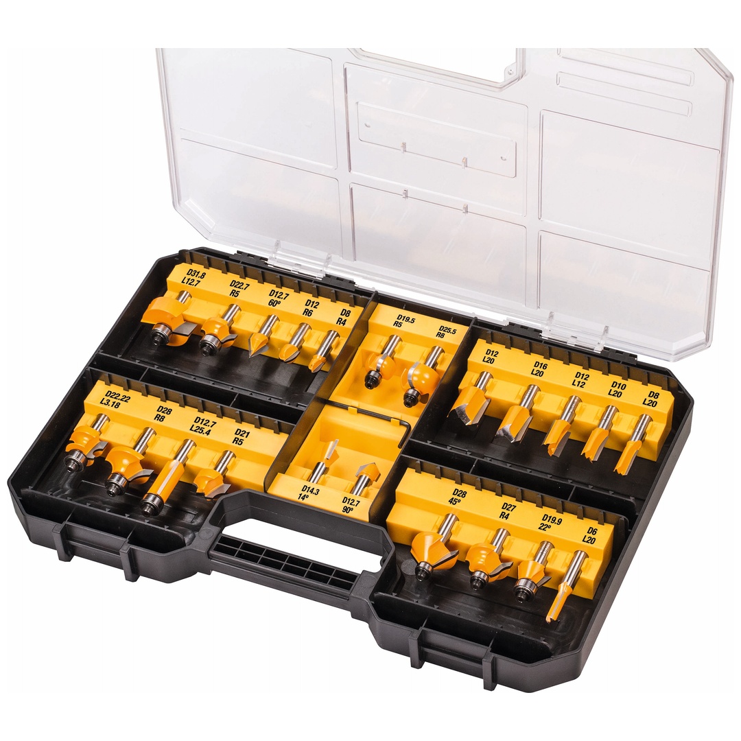 DeWalt Fräser-Set 22-tlg