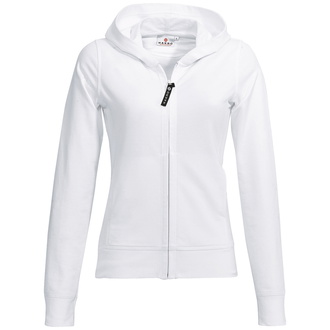 Women-Hoody-Jacke weiß, XS