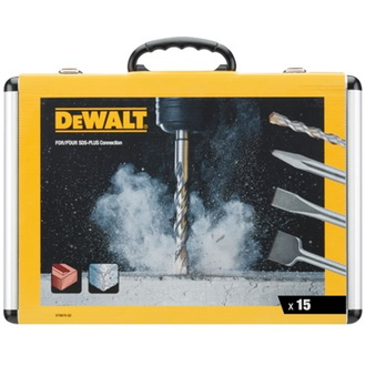 DeWalt Meißel u.Bohrer- Set 15-tlg. SDS-plus