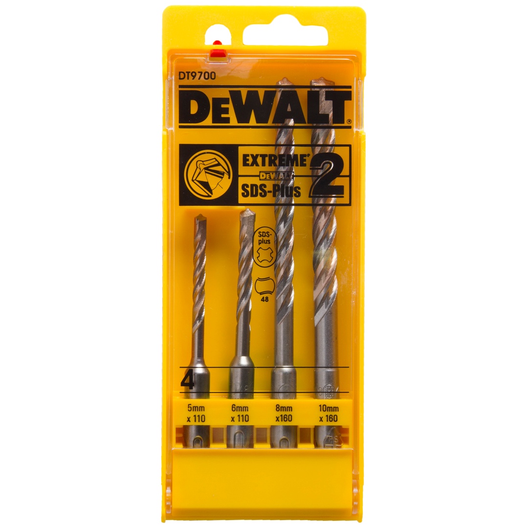 DeWalt Hammerbohrer-Set 4-tlg. SDS-plus, Ø 5/6/8/10 mm, Art.Nr. DT9700-QZ