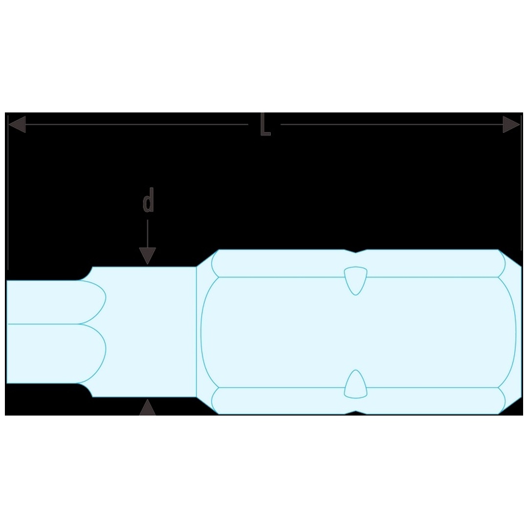 FACOM Bit Serie 1 - Sechskant 7 mm