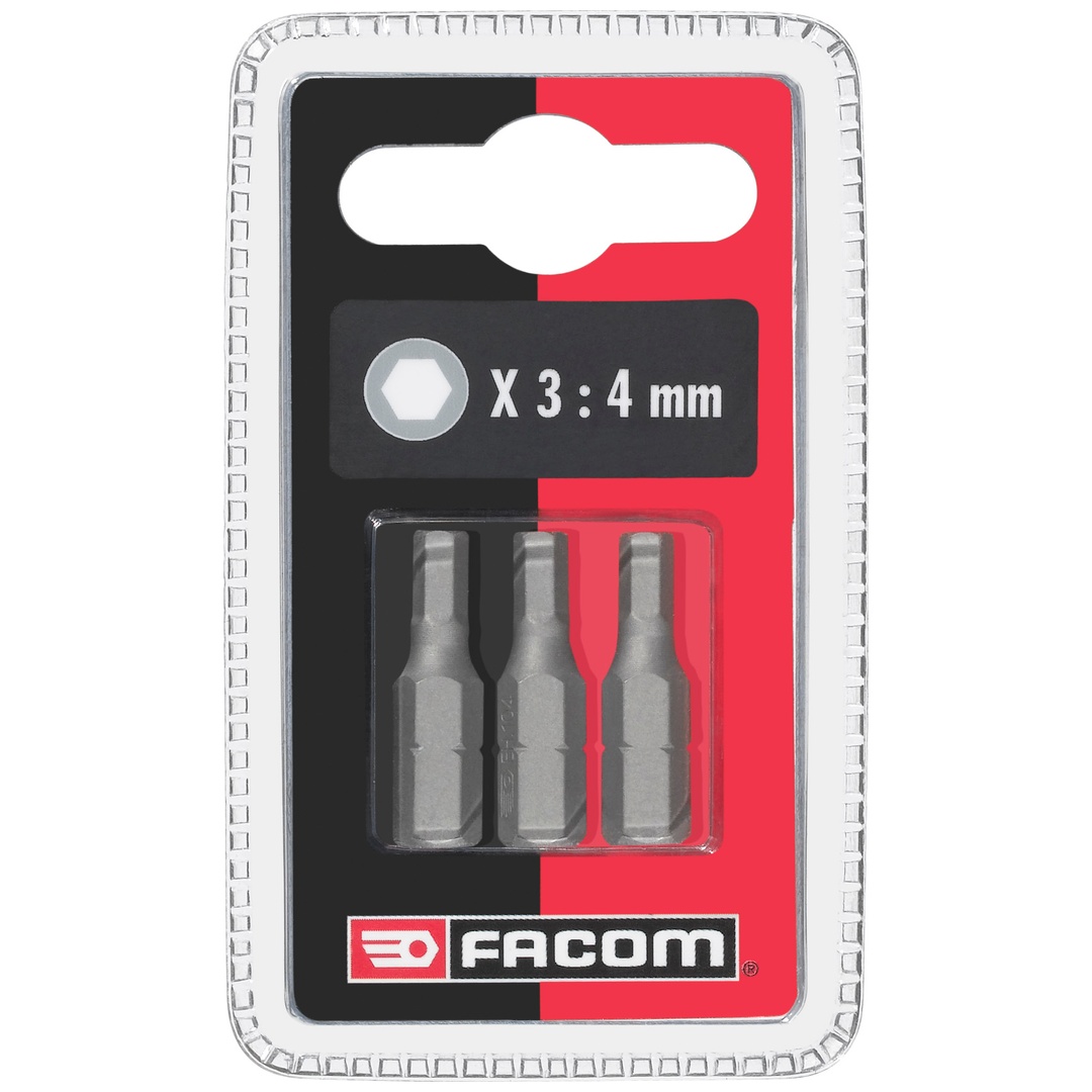 FACOM Bits Serie 1 - Sechskant 3 mm 3-tlg.