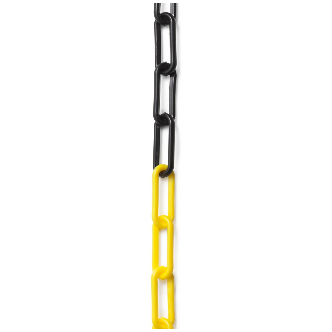 FACOM Absperrkette schwarz/gelb 25 m lang