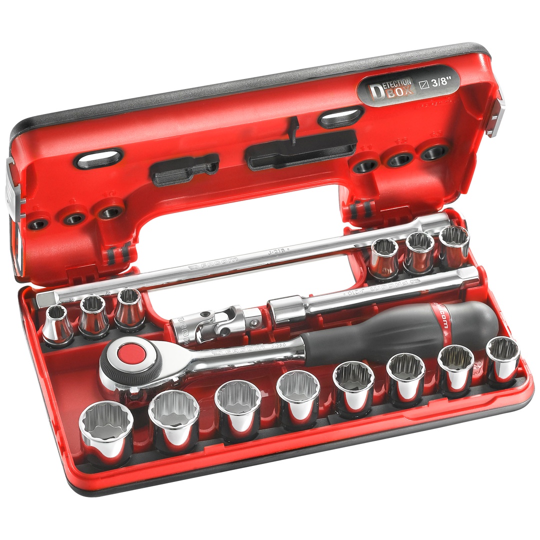 FACOM Steckschlüssel-Set 3/8 12-Kant D-Box