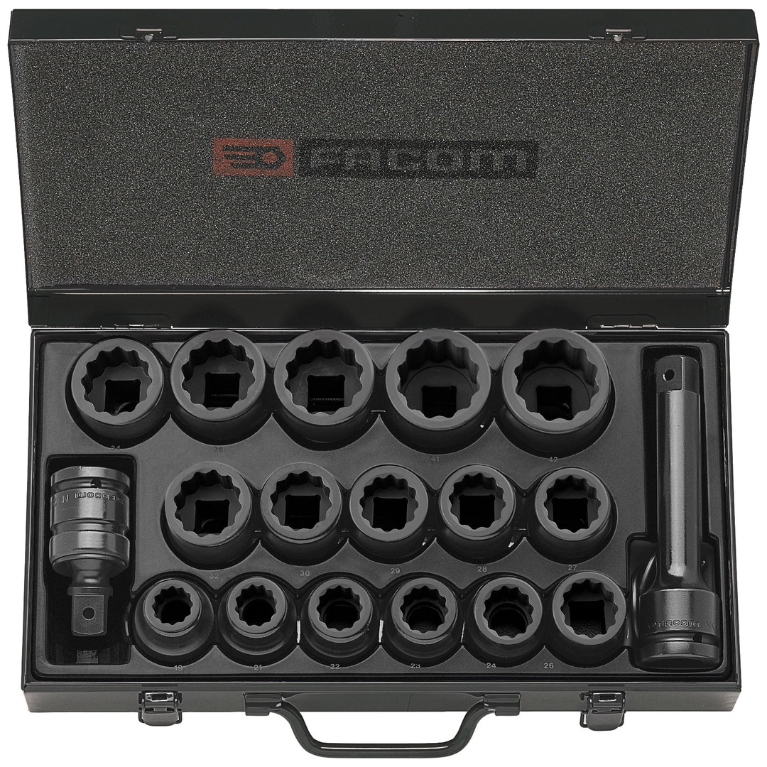 FACOM IMPACT-Steckschlüssel 3/4Z, Set 18-tl
