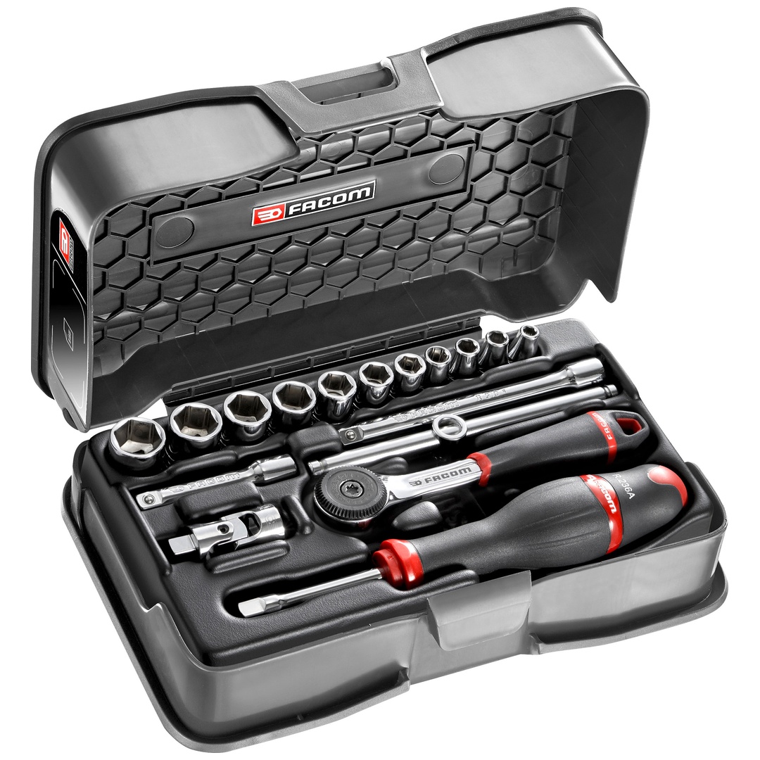 FACOM Steckschlüssel-Set 1/4 R.161B, 17-tlg.
