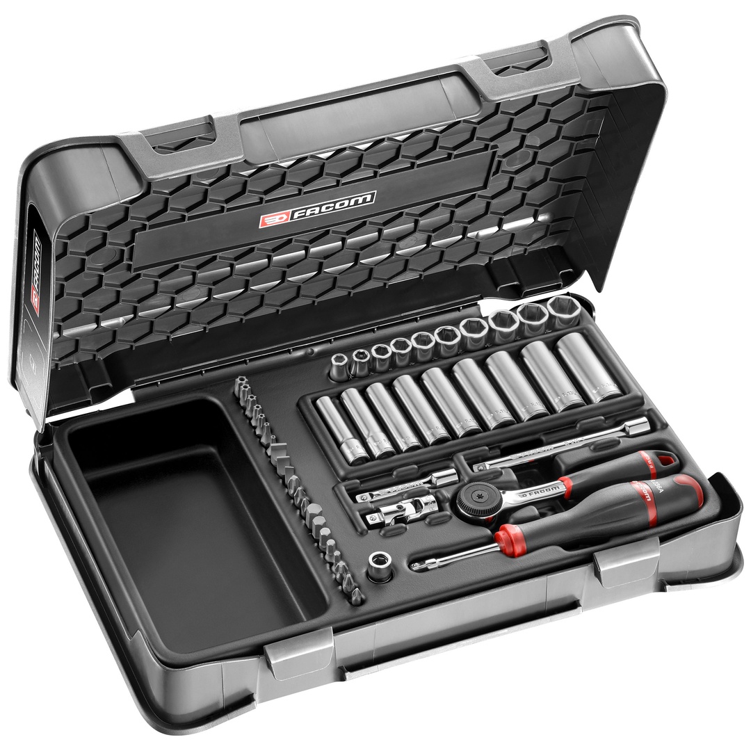 FACOM Steckschlüssel-Set 1/4 6-Kant, 46-tl