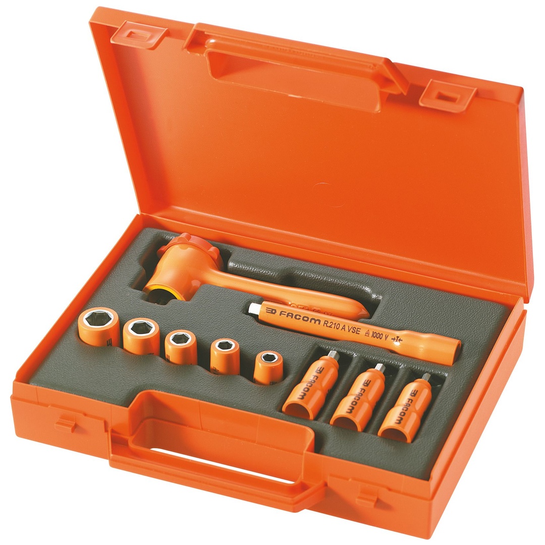 FACOM Steckschlüssel-Set 1/4 1000V isoliert