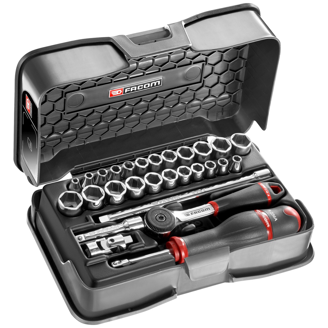 FACOM Steckschlüssel-Set 1/4 R.161B, 34-tlg.