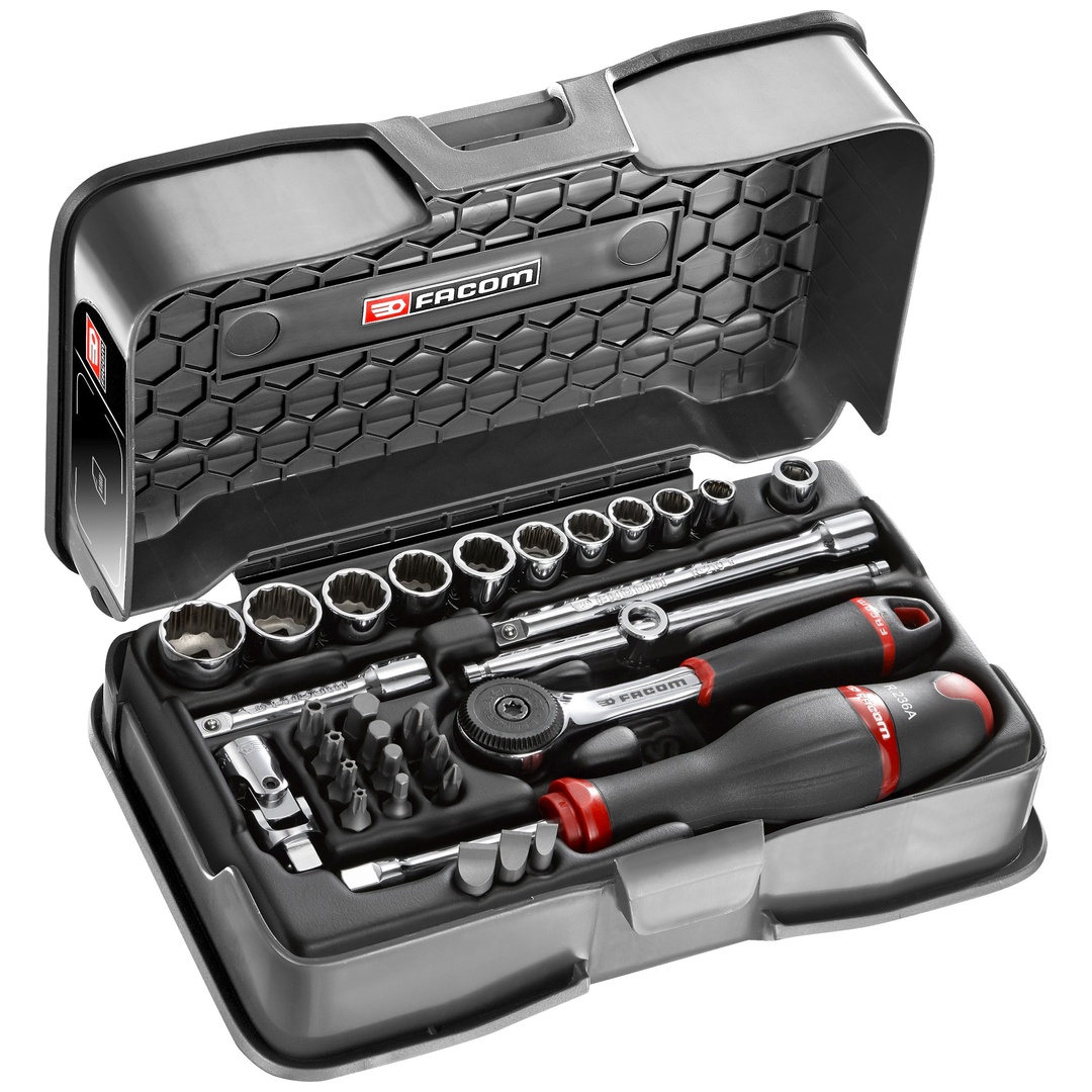 FACOM Steckschlüssel-Set 1/4 R.161B, 31-tl