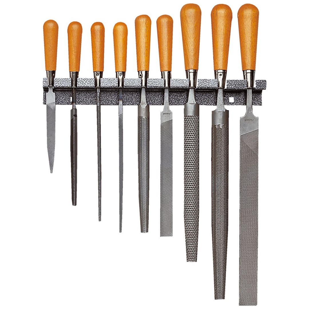 FACOM Raspeln mit Holzheft Hieb 1-2, Satz, 9-tlg.