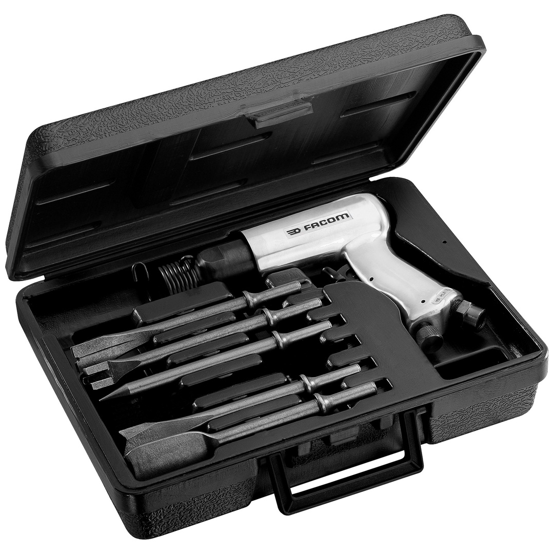 FACOM Druckluft-Meißelhammer, Set 6-tlg.