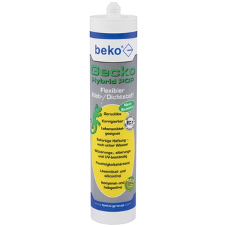 Beko FoodLine Gecko Hybrid Pop Kleb-/Dichtstoff 310 ml weiß, Hybridklebstoff