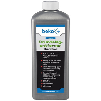 Beko TecLine Grünbelagentferner, Konzentrat, 1000 ml Flasche