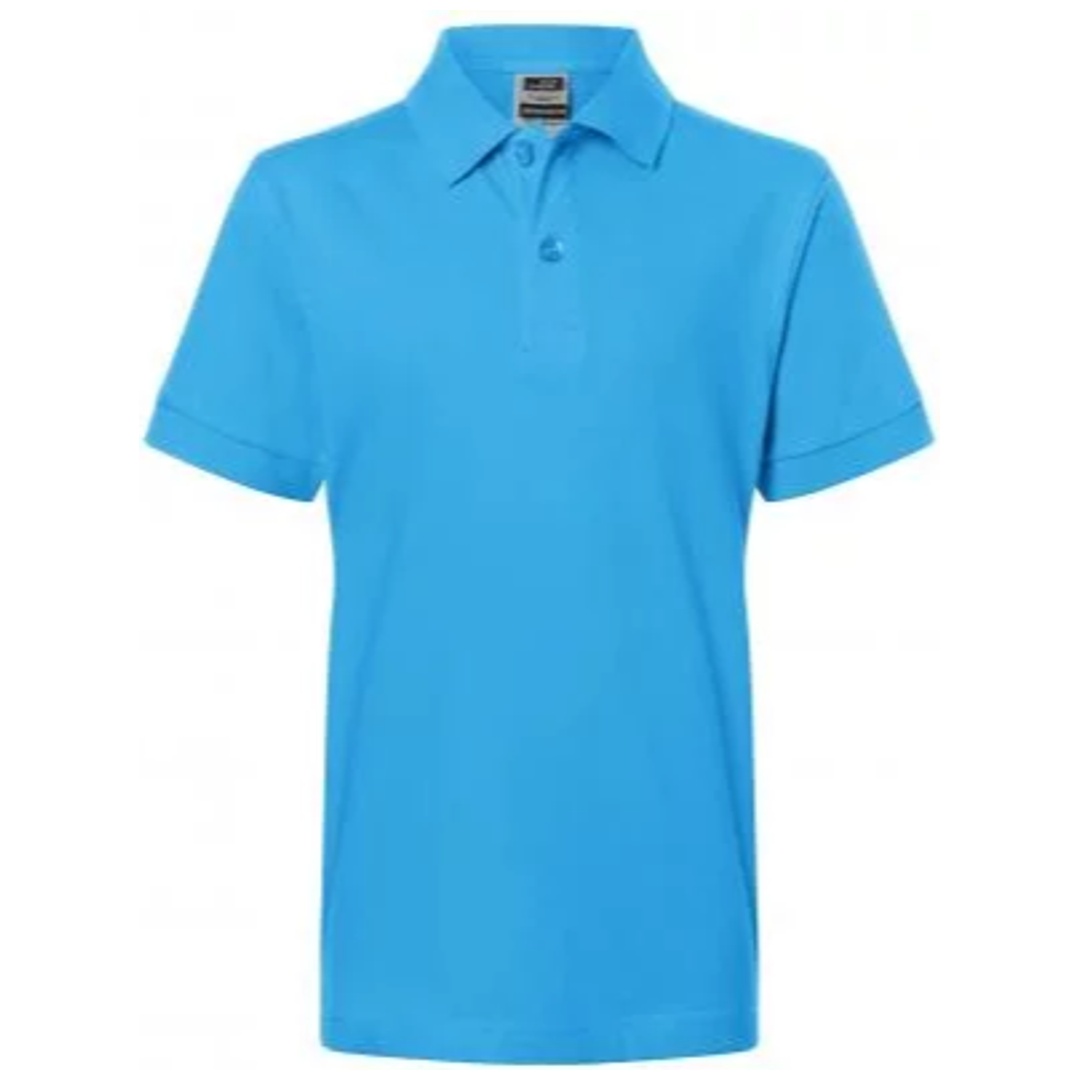 James & Nicholson Poloshirt Kinder JN070K Gr. S-110/116 aqua