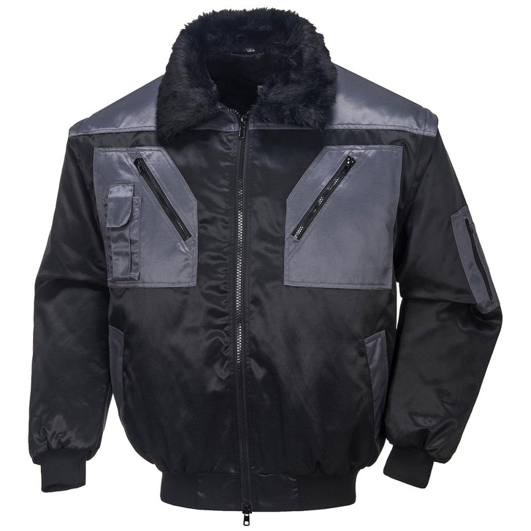 Fortis Pilotenjacke ACHIM Gr. 2XL schwarz-anthrazit