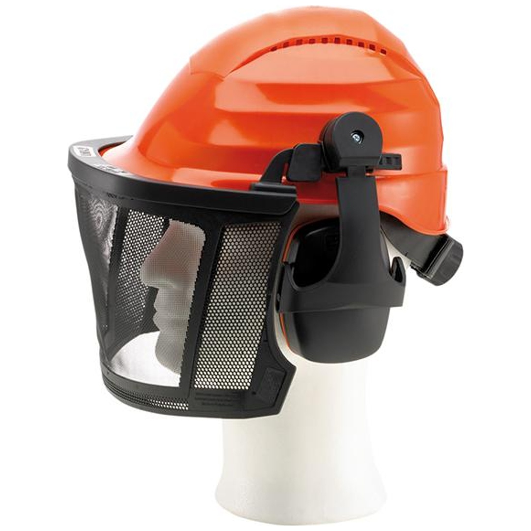 Forst-Kopfschutzkombination PRO, leuchtorange