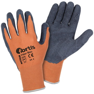 Fortis Strickhandschuh Fitter Bau MAXX Grip , Gr. 11 orange-schwarz