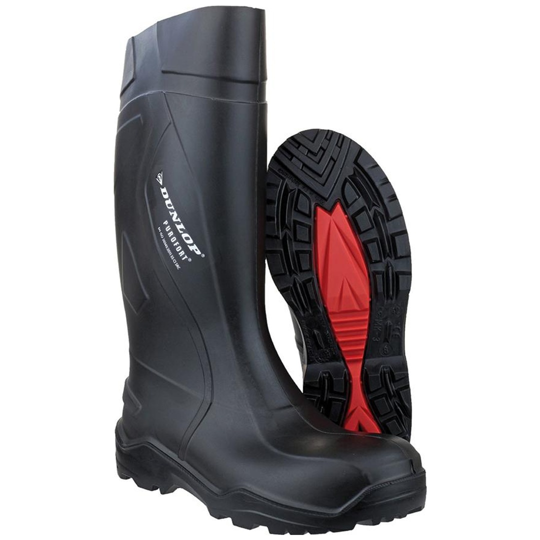 Dunlop Gummistiefel Purofort+ full safety S5 SRC Gr. 43 schwarz