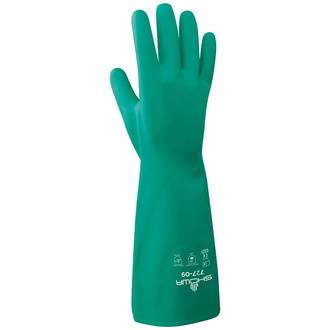 SHOWA Chemikalienhandschuh Nitril 727 Gr. 9