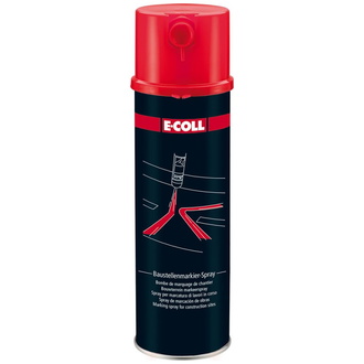 E-COLL Baustellenmarkierspray 500ml rot