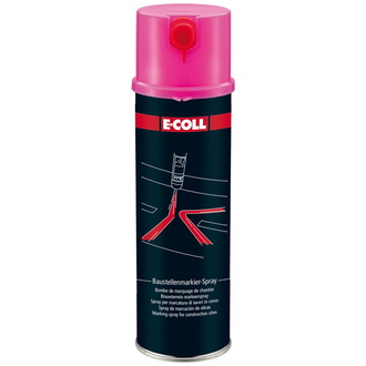 E-COLL Baustellenmarkierspray 500ml pink