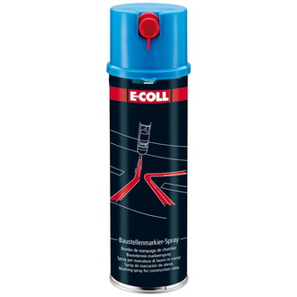 E-COLL Baustellenmarkierspray 500ml blau