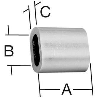 Vormann Pressklemme Aluminium, 11 x 6,5 x 3,0, SB (6 Stk.)