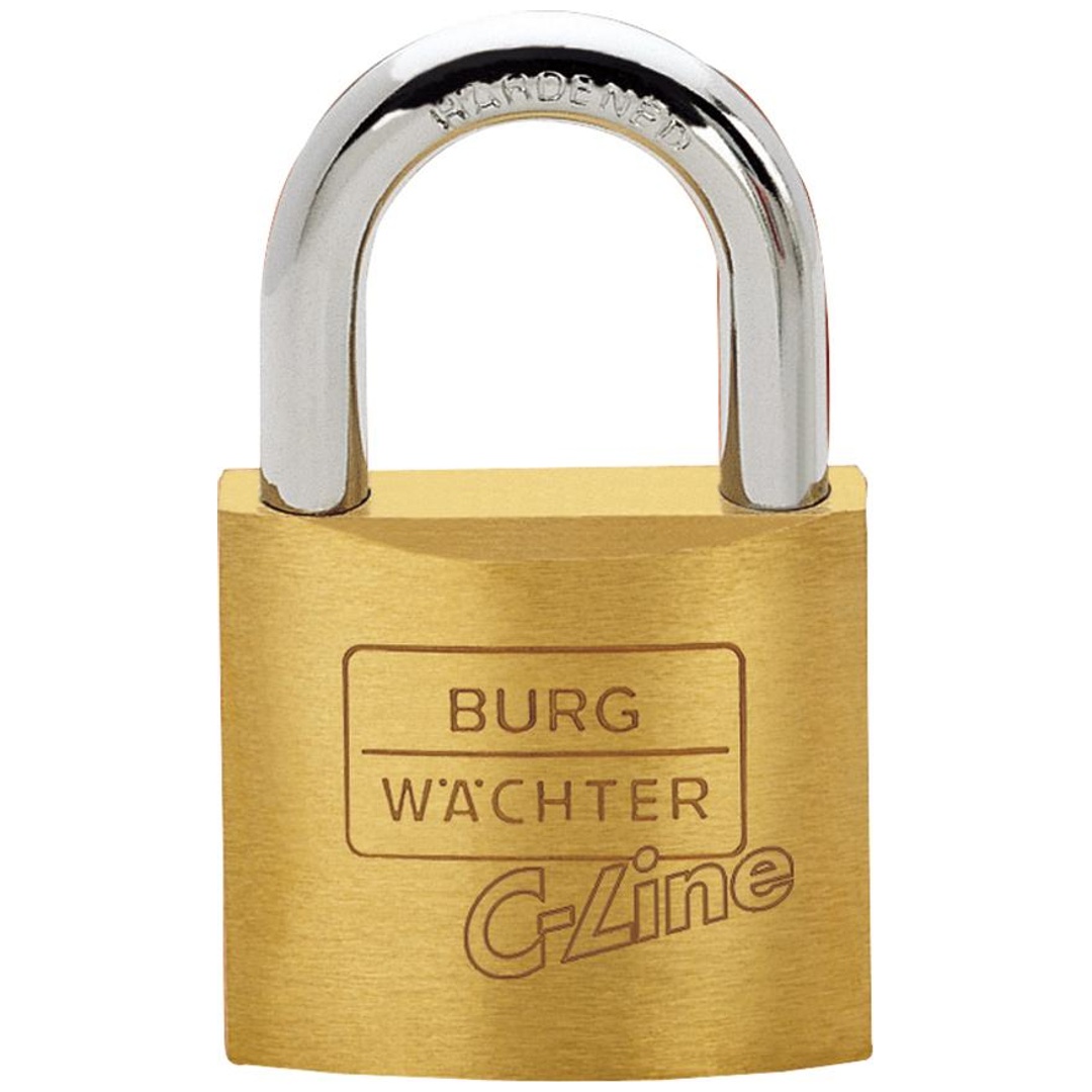 Burg-Wächter AV-Zylindervorhangschloss, C-Line 222 40, Messing massiv